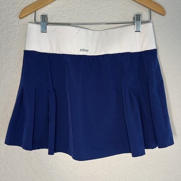 Prince Blue Skort White Band Tennis Pickleball Nautical Preppy Old Money Medium - Picture 5 of 6